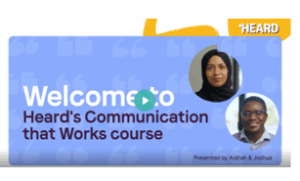 HEARD - Welcome to Heard's Communication that works course image